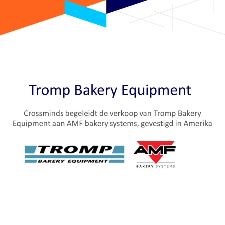 Bedrijfsovername begeleiding Tromp Bakery Equipment